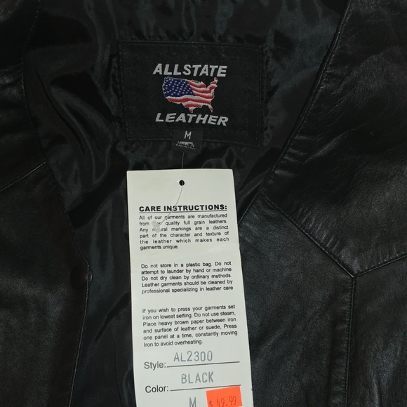 NWT Allstate Leather Vest Medium - Picture 4 of 4